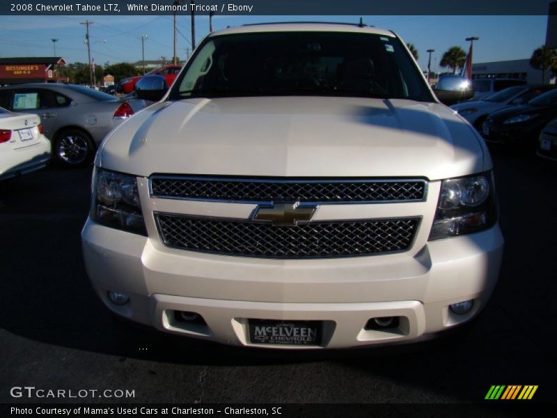 White Diamond Tricoat / Ebony 2008 Chevrolet Tahoe LTZ