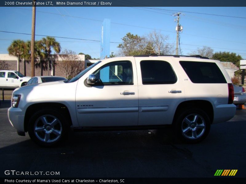 White Diamond Tricoat / Ebony 2008 Chevrolet Tahoe LTZ
