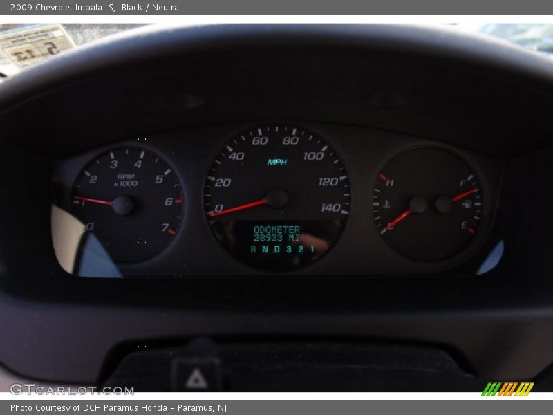 Black / Neutral 2009 Chevrolet Impala LS