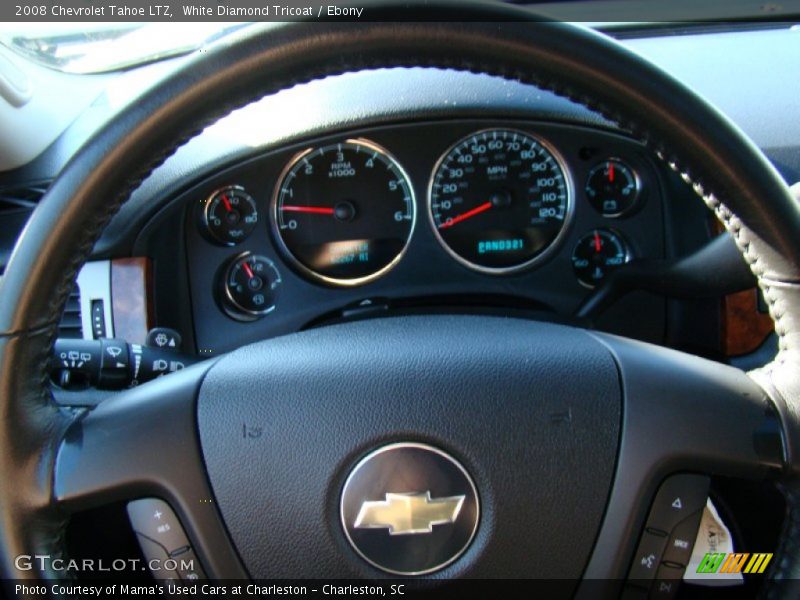 White Diamond Tricoat / Ebony 2008 Chevrolet Tahoe LTZ