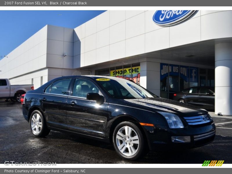 Black / Charcoal Black 2007 Ford Fusion SEL V6