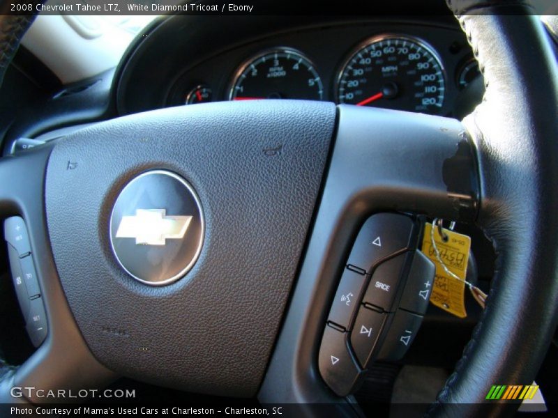White Diamond Tricoat / Ebony 2008 Chevrolet Tahoe LTZ
