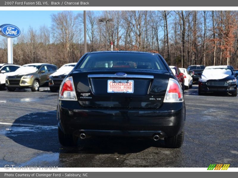 Black / Charcoal Black 2007 Ford Fusion SEL V6