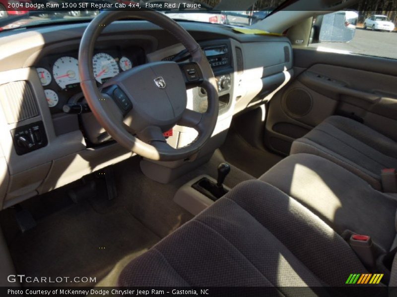 Flame Red / Taupe 2004 Dodge Ram 1500 SLT Regular Cab 4x4