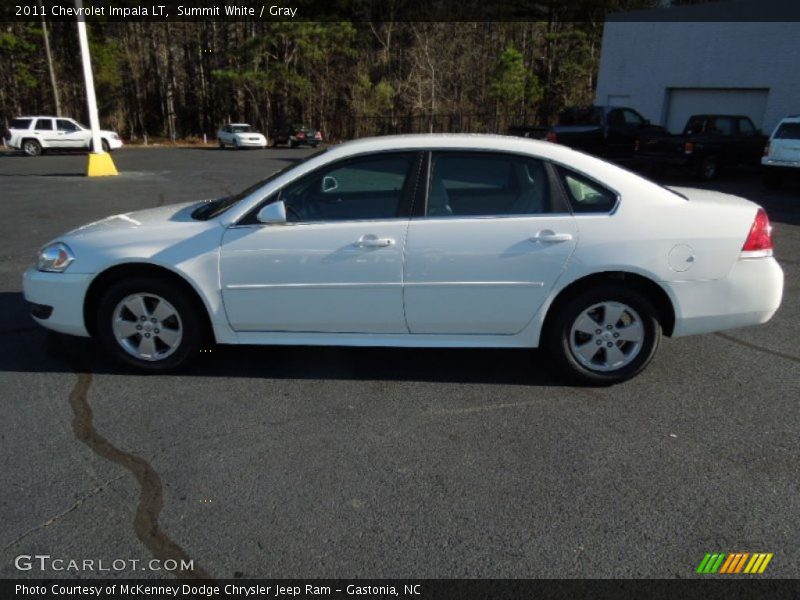 Summit White / Gray 2011 Chevrolet Impala LT