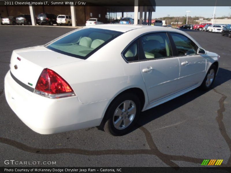 Summit White / Gray 2011 Chevrolet Impala LT