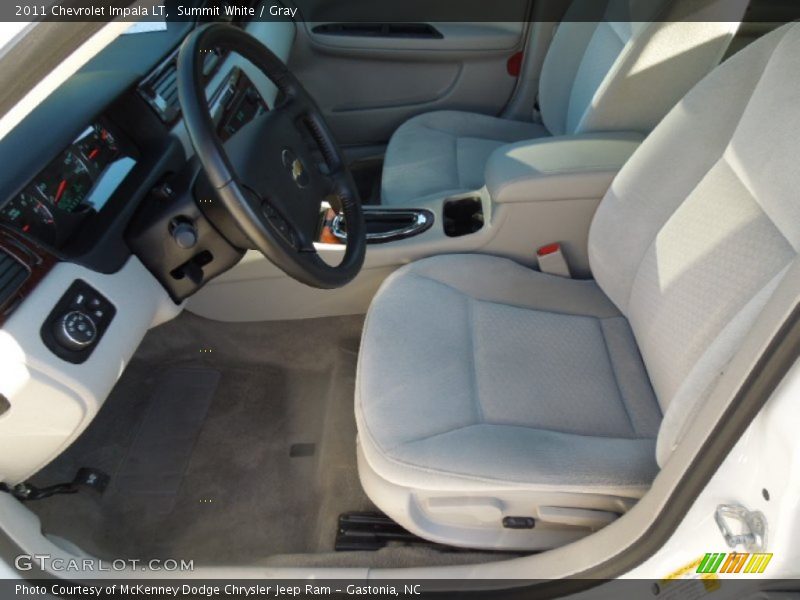 Summit White / Gray 2011 Chevrolet Impala LT