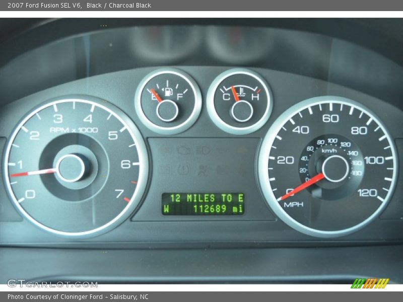 Black / Charcoal Black 2007 Ford Fusion SEL V6