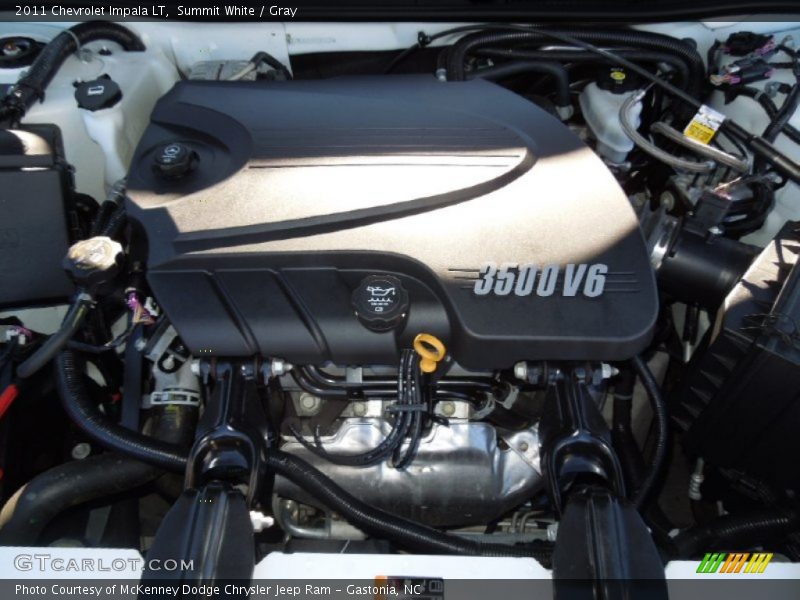 Summit White / Gray 2011 Chevrolet Impala LT