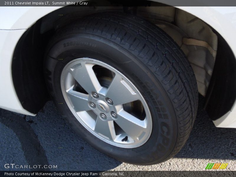 Summit White / Gray 2011 Chevrolet Impala LT