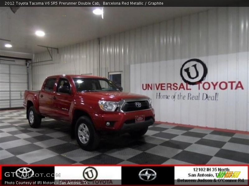 Barcelona Red Metallic / Graphite 2012 Toyota Tacoma V6 SR5 Prerunner Double Cab
