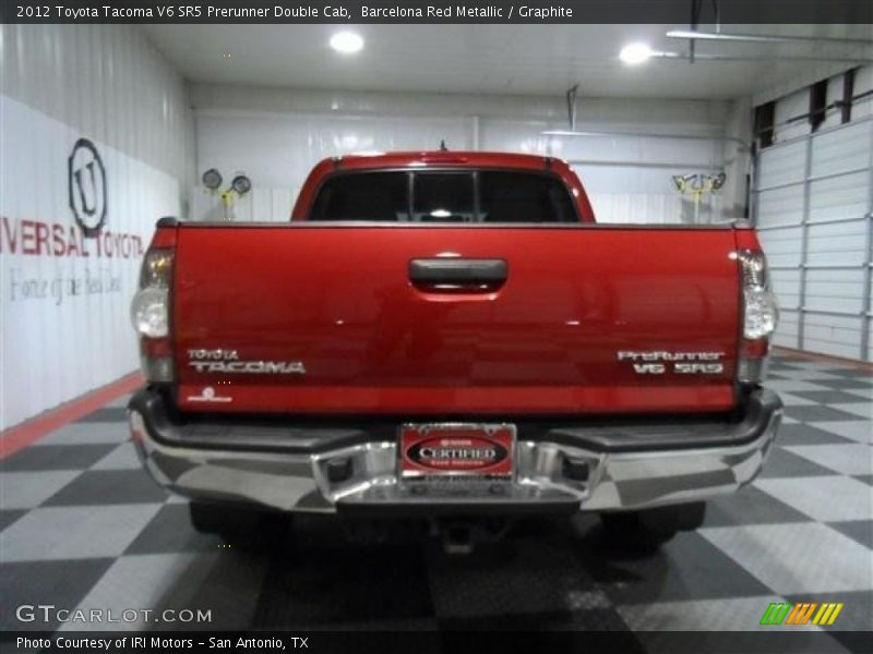 Barcelona Red Metallic / Graphite 2012 Toyota Tacoma V6 SR5 Prerunner Double Cab