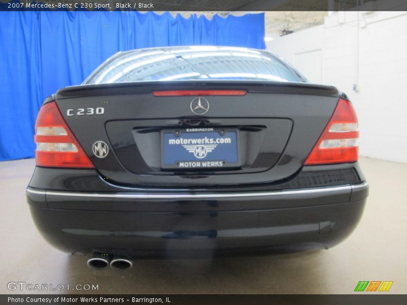 Black / Black 2007 Mercedes-Benz C 230 Sport