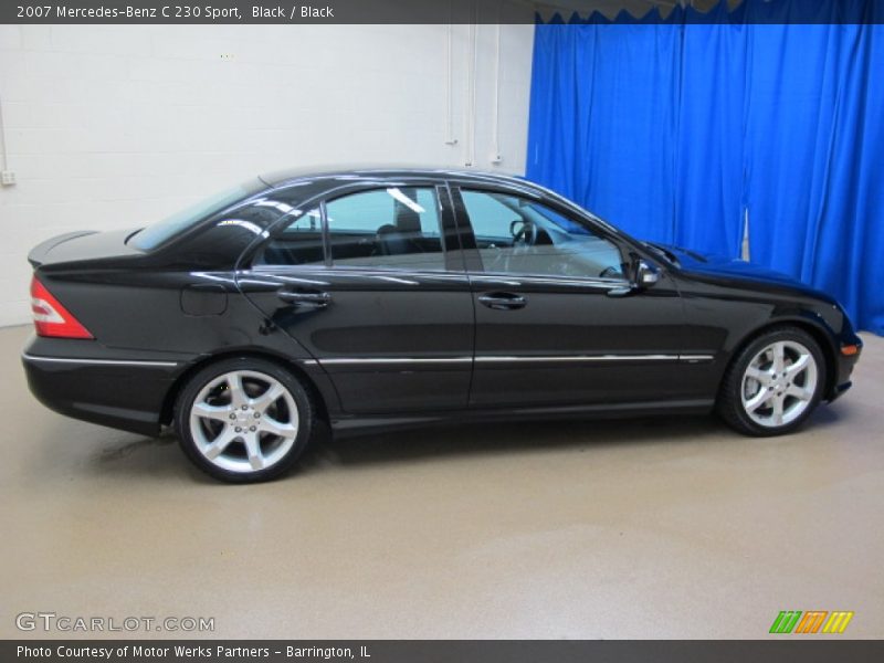 Black / Black 2007 Mercedes-Benz C 230 Sport