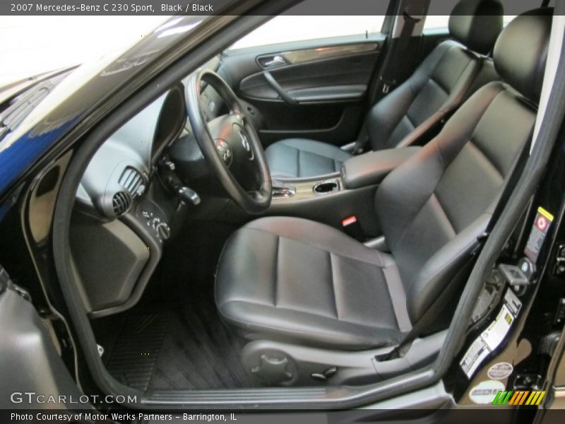 Black / Black 2007 Mercedes-Benz C 230 Sport