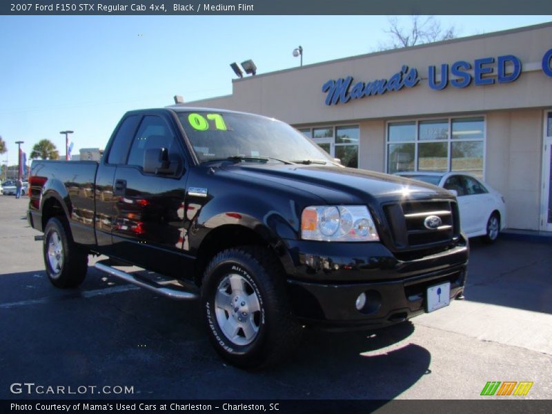 Black / Medium Flint 2007 Ford F150 STX Regular Cab 4x4