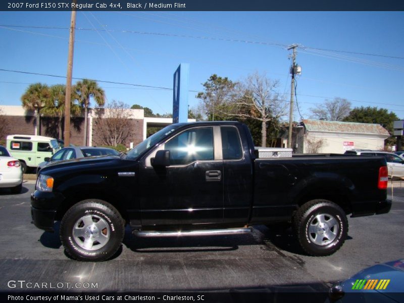 Black / Medium Flint 2007 Ford F150 STX Regular Cab 4x4