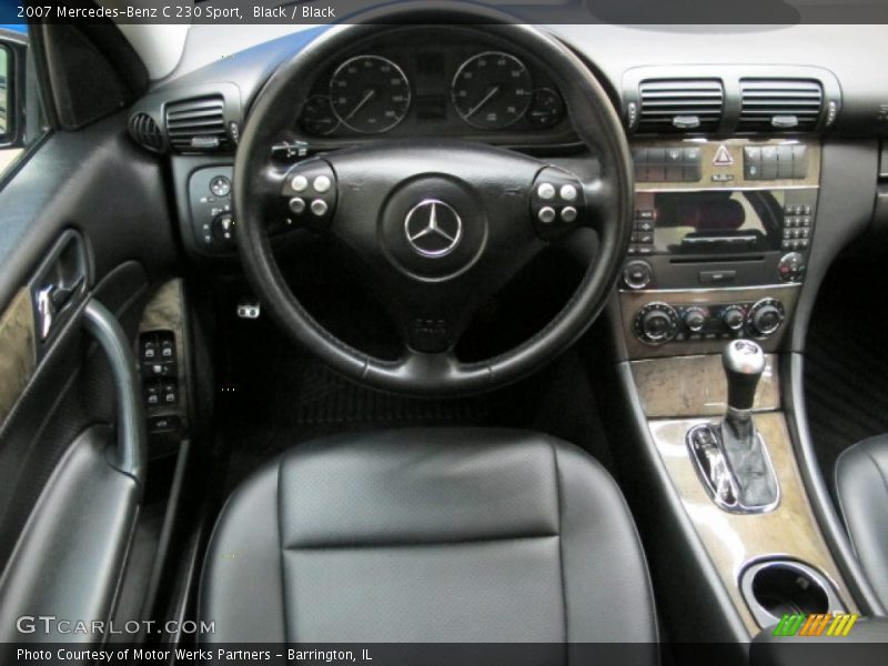 Black / Black 2007 Mercedes-Benz C 230 Sport