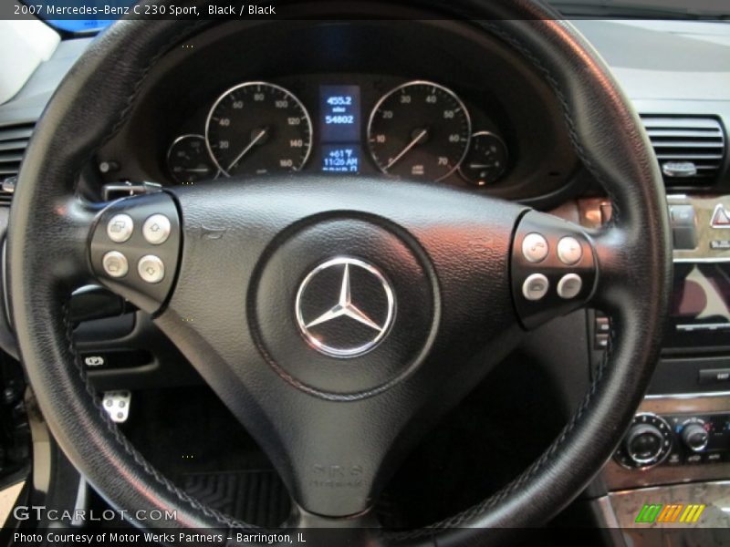 Black / Black 2007 Mercedes-Benz C 230 Sport