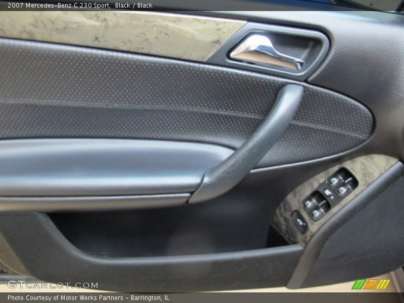 Black / Black 2007 Mercedes-Benz C 230 Sport