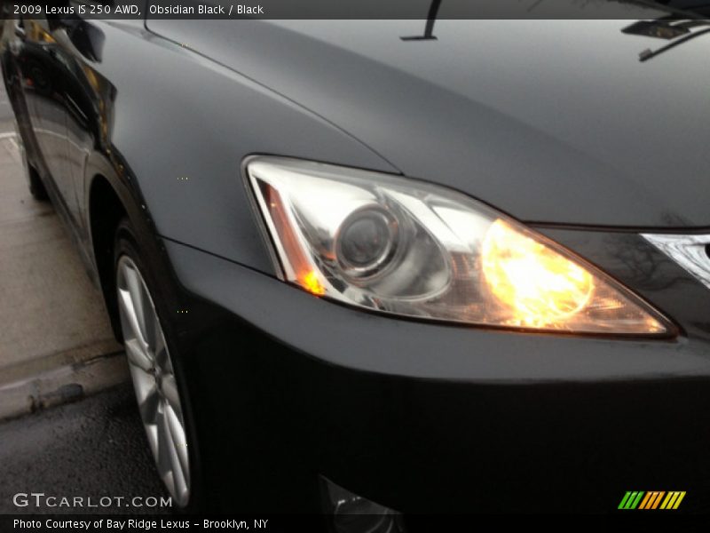 Obsidian Black / Black 2009 Lexus IS 250 AWD