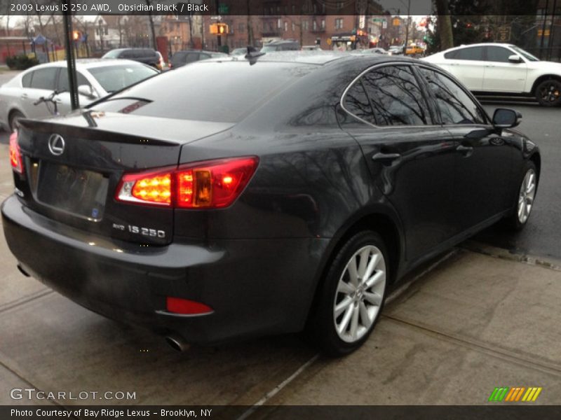 Obsidian Black / Black 2009 Lexus IS 250 AWD