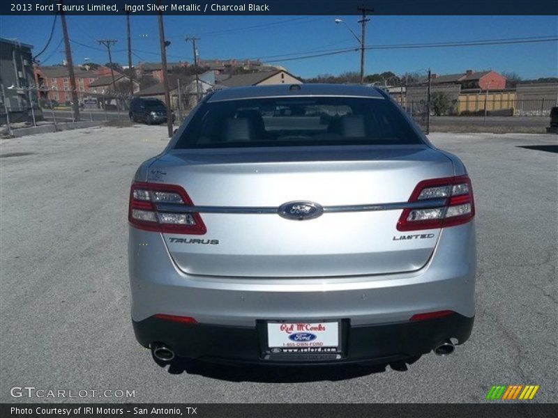 Ingot Silver Metallic / Charcoal Black 2013 Ford Taurus Limited