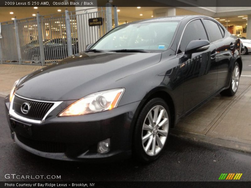 Obsidian Black / Black 2009 Lexus IS 250 AWD