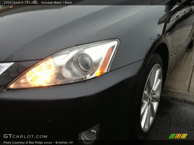 Obsidian Black / Black 2009 Lexus IS 250 AWD