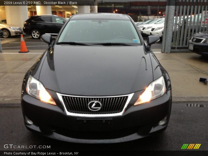 Obsidian Black / Black 2009 Lexus IS 250 AWD