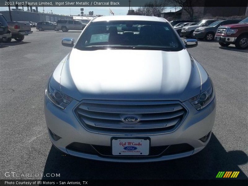 Ingot Silver Metallic / Charcoal Black 2013 Ford Taurus Limited