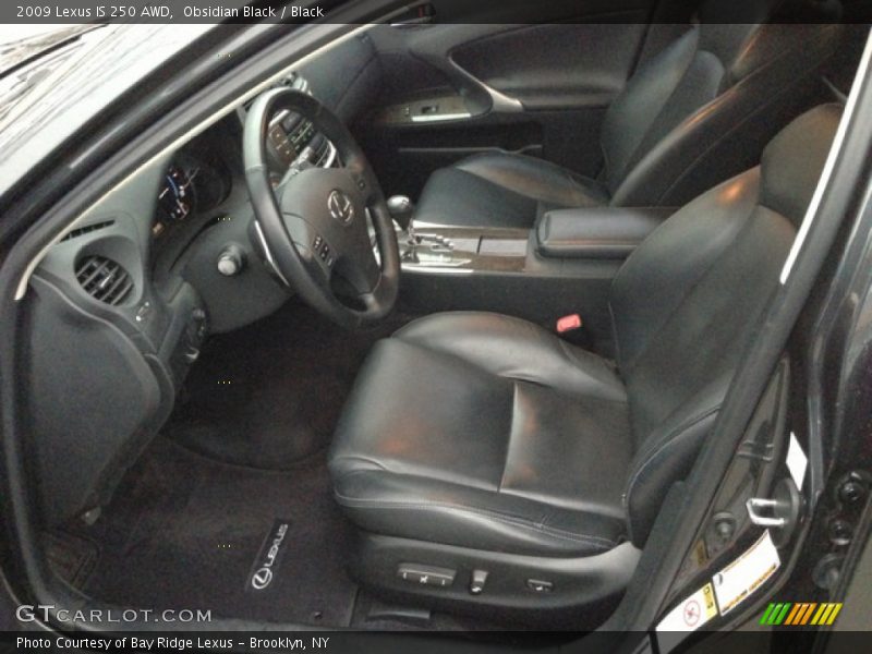 Obsidian Black / Black 2009 Lexus IS 250 AWD