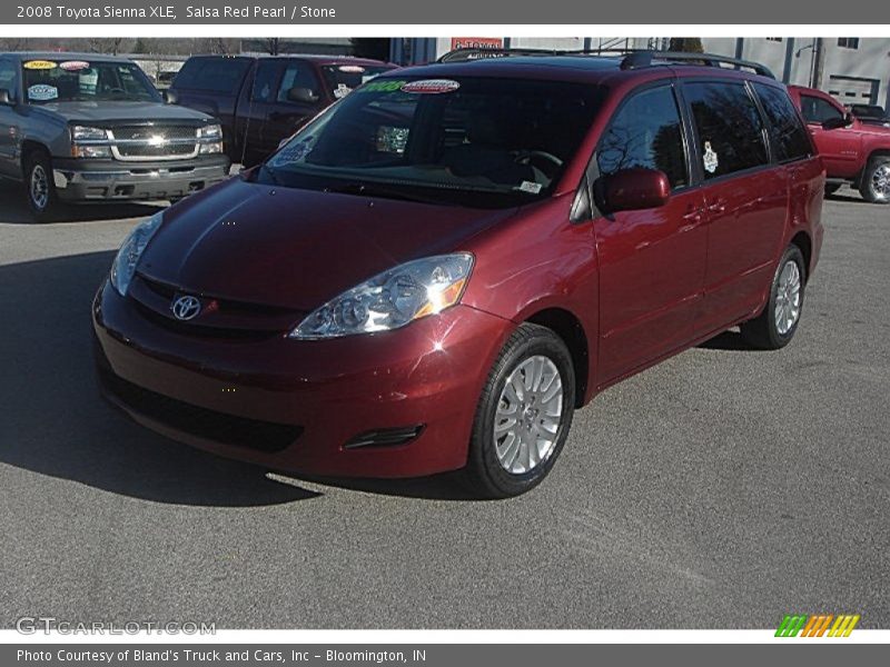 Salsa Red Pearl / Stone 2008 Toyota Sienna XLE