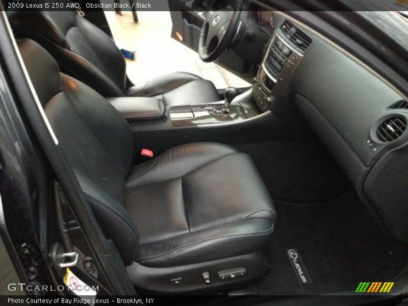 Obsidian Black / Black 2009 Lexus IS 250 AWD