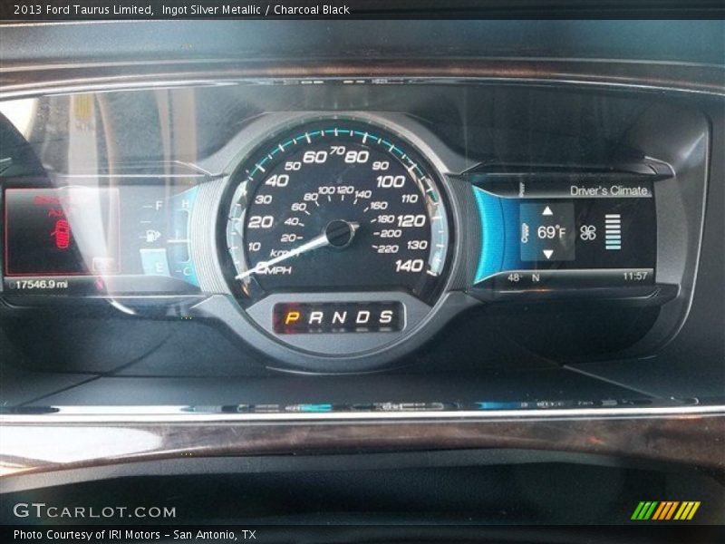 Ingot Silver Metallic / Charcoal Black 2013 Ford Taurus Limited