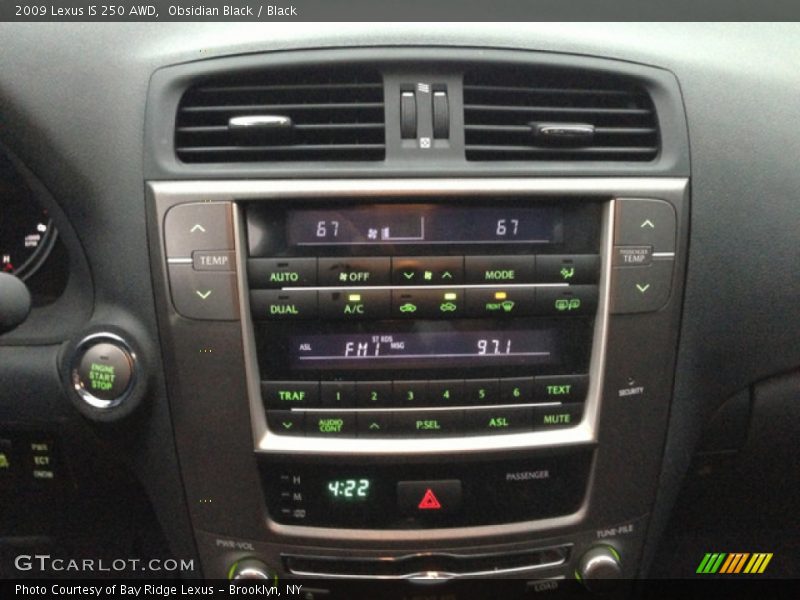 Obsidian Black / Black 2009 Lexus IS 250 AWD