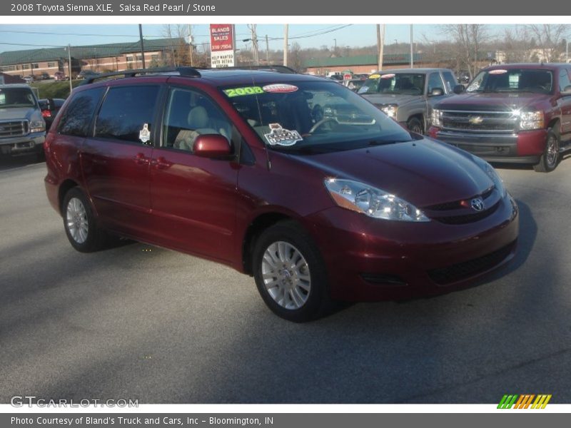Salsa Red Pearl / Stone 2008 Toyota Sienna XLE