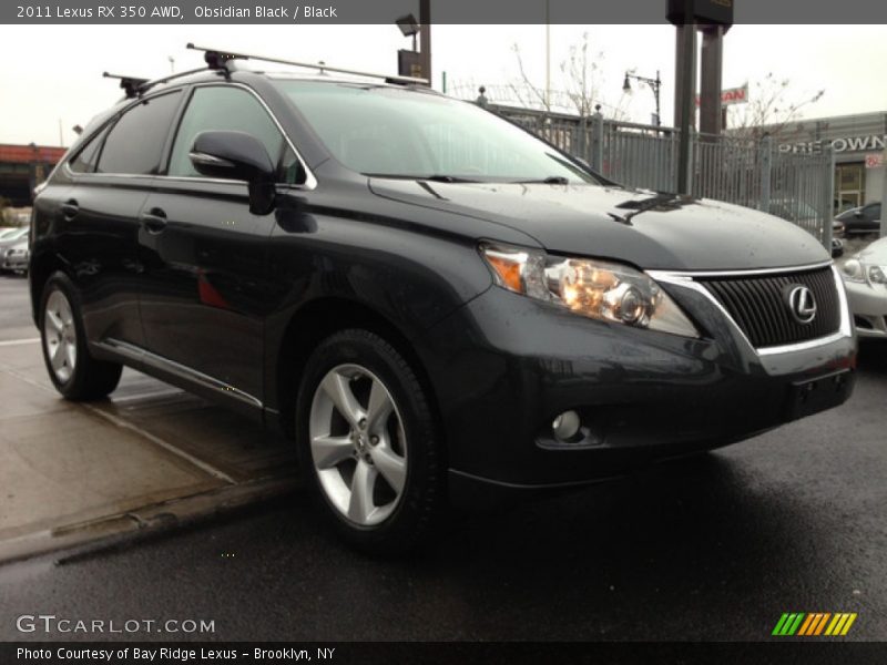 Obsidian Black / Black 2011 Lexus RX 350 AWD
