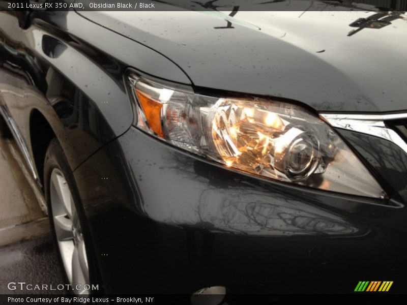 Obsidian Black / Black 2011 Lexus RX 350 AWD