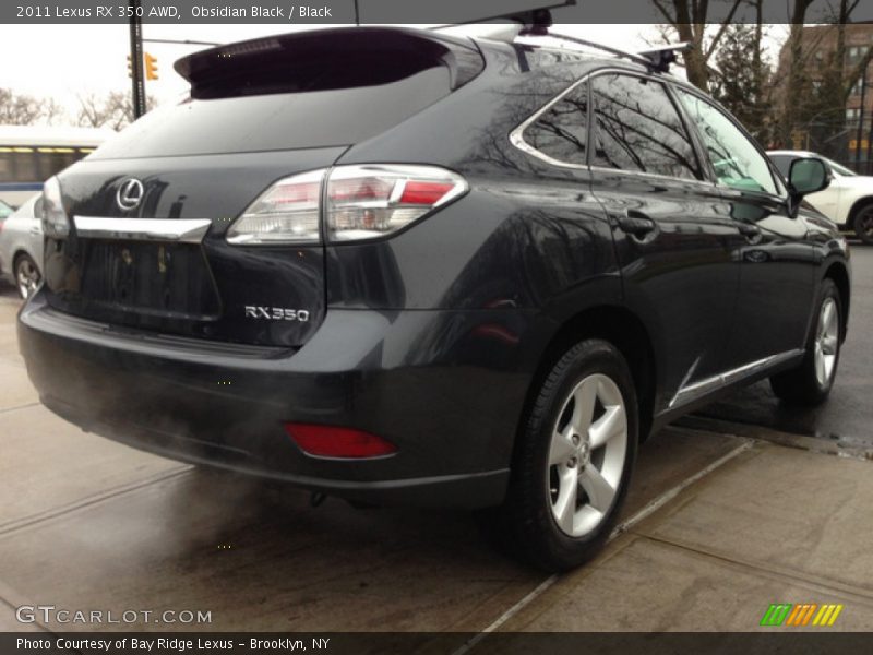 Obsidian Black / Black 2011 Lexus RX 350 AWD