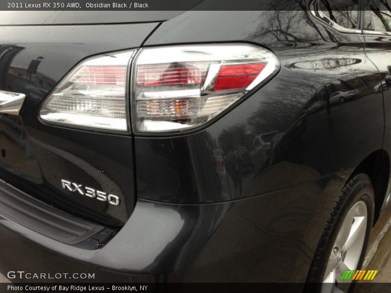 Obsidian Black / Black 2011 Lexus RX 350 AWD