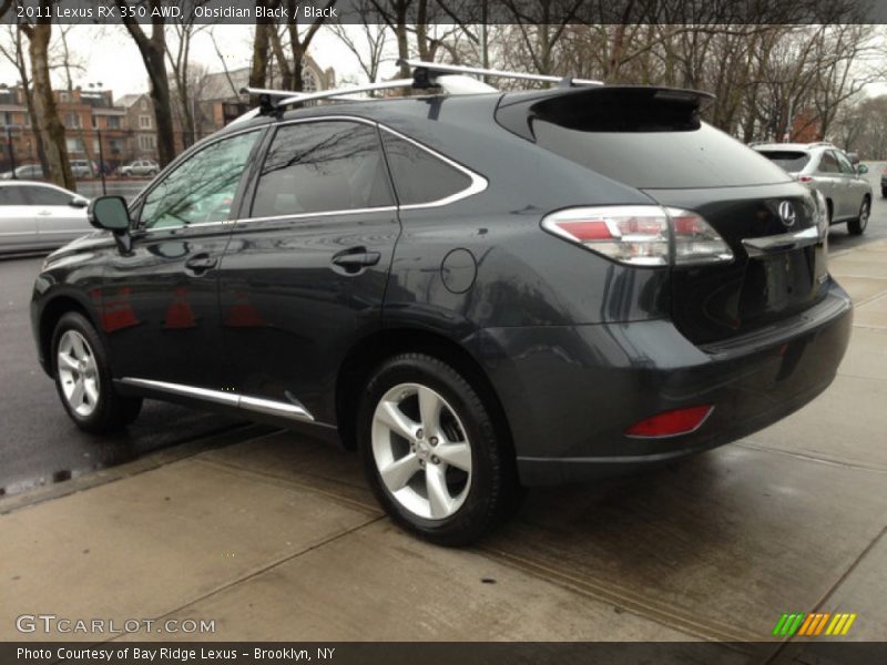 Obsidian Black / Black 2011 Lexus RX 350 AWD