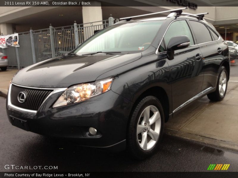 Obsidian Black / Black 2011 Lexus RX 350 AWD