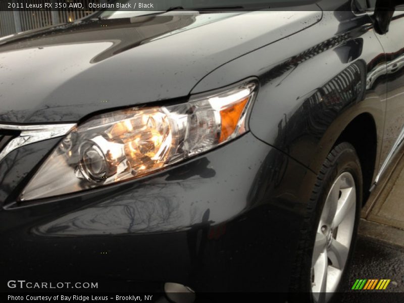 Obsidian Black / Black 2011 Lexus RX 350 AWD