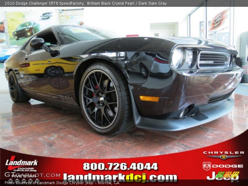 Brilliant Black Crystal Pearl / Dark Slate Gray 2010 Dodge Challenger SRT8 SpeedFactory