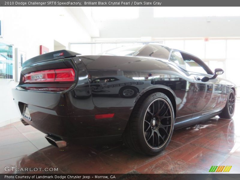 Brilliant Black Crystal Pearl / Dark Slate Gray 2010 Dodge Challenger SRT8 SpeedFactory
