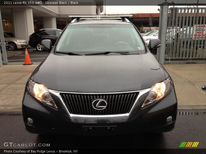 Obsidian Black / Black 2011 Lexus RX 350 AWD