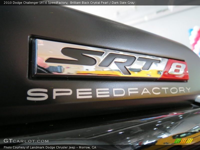 Brilliant Black Crystal Pearl / Dark Slate Gray 2010 Dodge Challenger SRT8 SpeedFactory