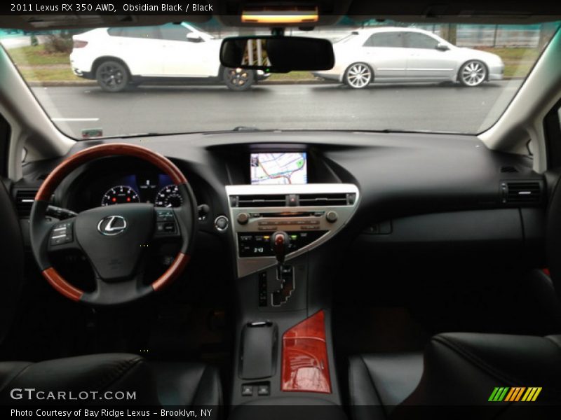 Obsidian Black / Black 2011 Lexus RX 350 AWD