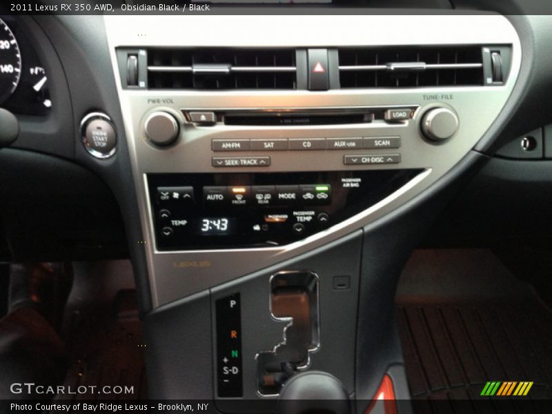 Obsidian Black / Black 2011 Lexus RX 350 AWD